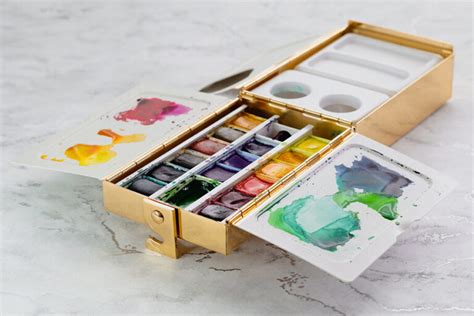 watercolour metal paint box|frazer price watercolour palette box.